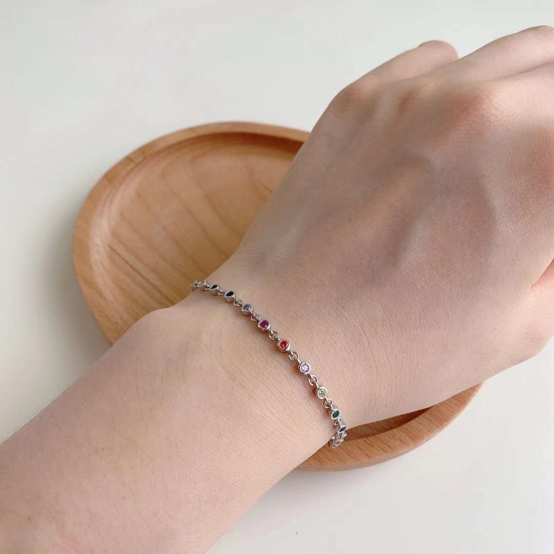 [Windsor Jewelry]Colorful Bead Array Bracelet