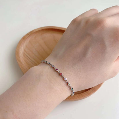 [Windsor Jewelry]Colorful Bead Array Bracelet