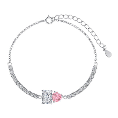 [Windsor Jewelry]Dazzling Unique Multi Shape Lover Bracelet