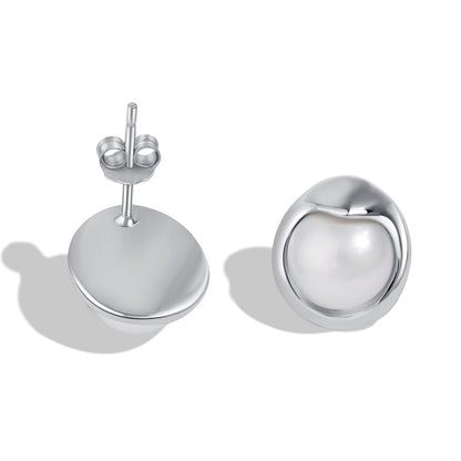 [Windsor Jewelry]Dainty Bread Pearl Earrings