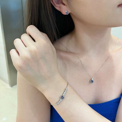 [Windsor Jewelry]Luxurious Heart Of The Ocean Bracelet