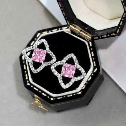 [Windsor Jewelry]Elegant Star Shape Princess Cut Daily Earrings