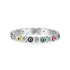 [Tonmkive Jewelry]Sparkling Vibrant Round Shape Daily Ring