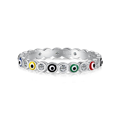 [Windsor Jewelry]Sparkling Vibrant Round Shape Daily Ring