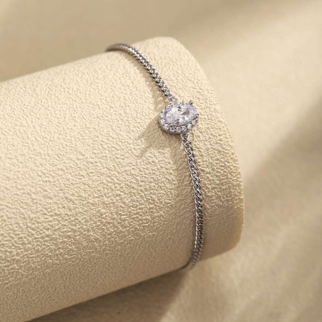[Windsor Jewelry]Exquisite Oval Shape Bracelet