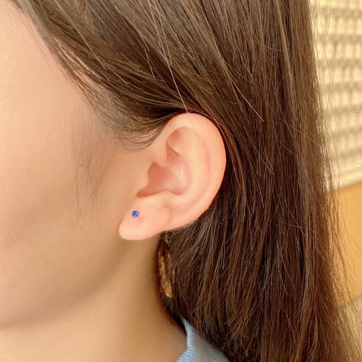 [Windsor Jewelry]Delicate Solitaire Earrings