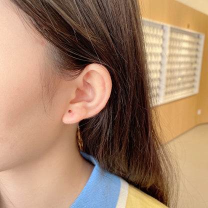 [Windsor Jewelry]Delicate Solitaire Earrings