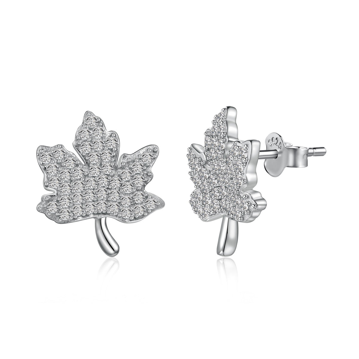 [Windsor Jewelry]Exquisite Maple Leaf Design Earrings