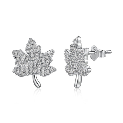 [Windsor Jewelry]Exquisite Maple Leaf Design Earrings