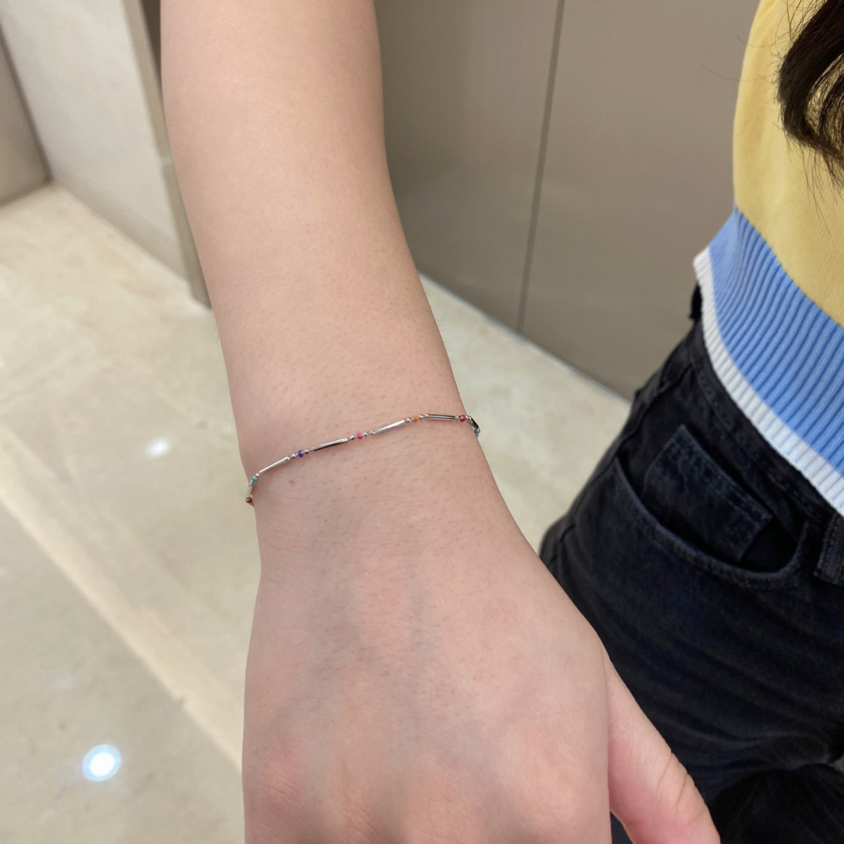 [Windsor Jewelry]Unique Colorful Daily Bracelet
