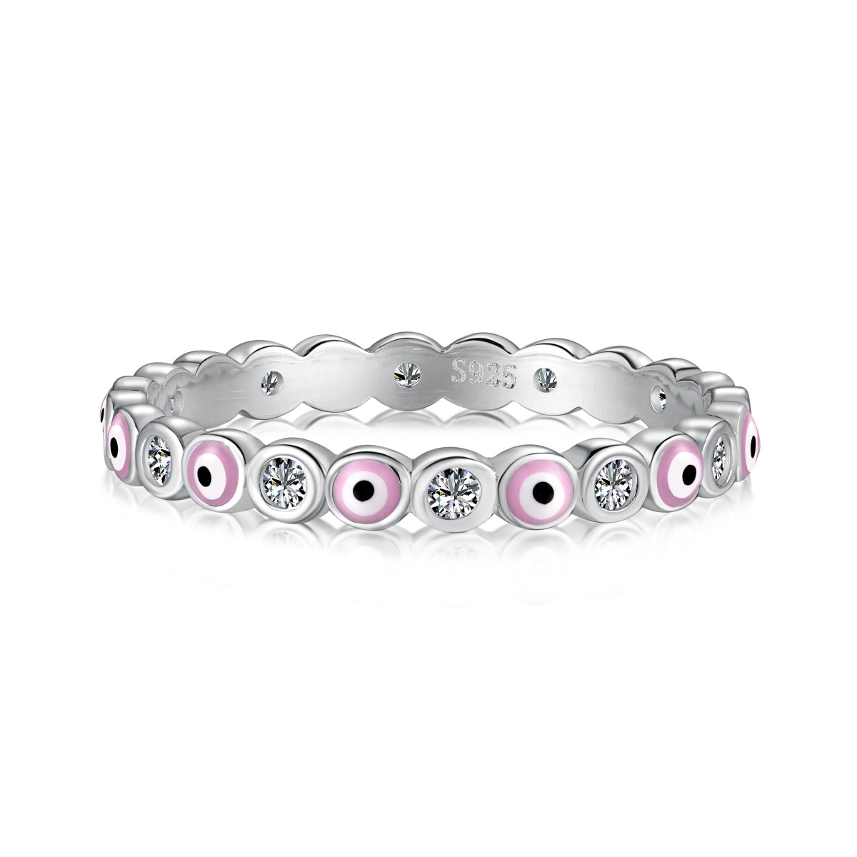 [Windsor Jewelry]Sparkling Vibrant Round Shape Daily Ring