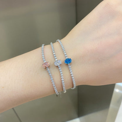 [Windsor Jewelry]0.75 Carat Exquisite Oval Cut Daily Bracelet