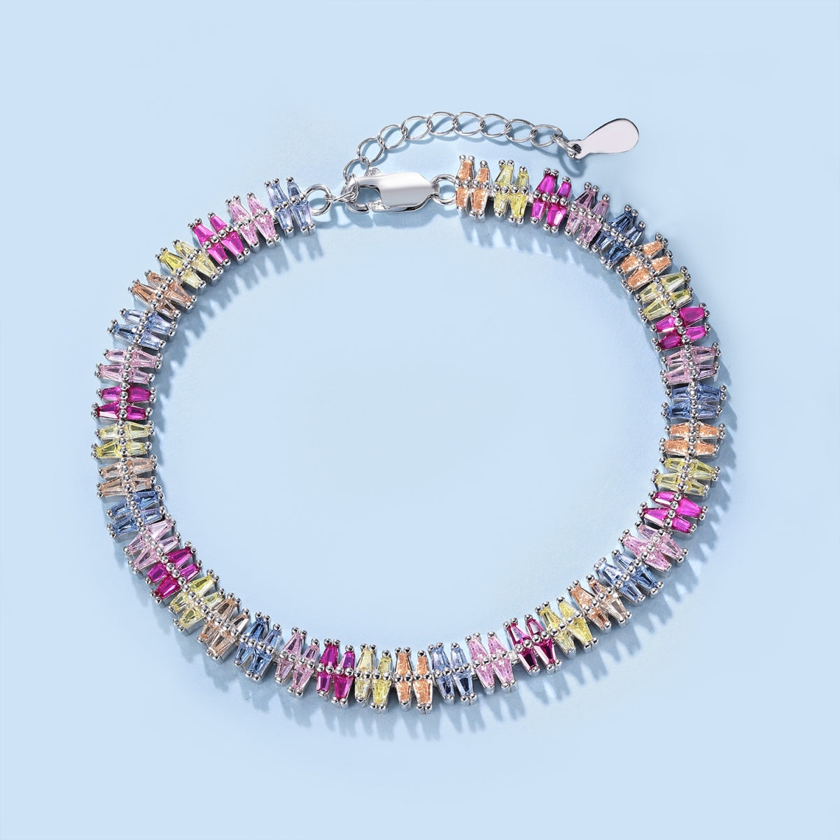 [Windsor Jewelry]Sparkling Exquisite Multi Cut Party Bracelet
