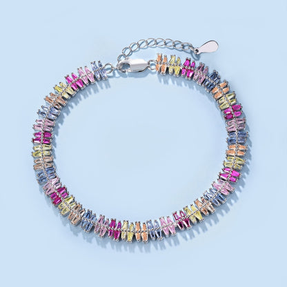 [Windsor Jewelry]Sparkling Exquisite Multi Cut Party Bracelet