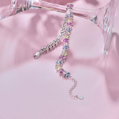 [Windsor Jewelry]Sparkling Exquisite Multi Cut Party Bracelet