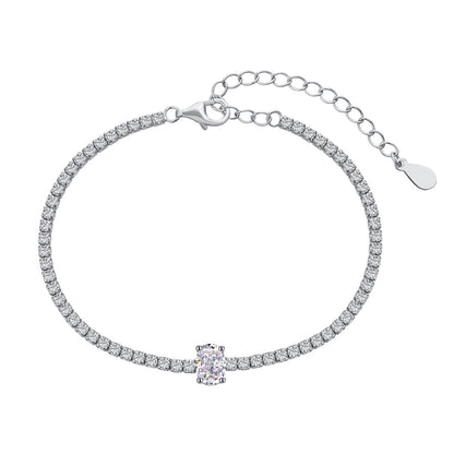 [Windsor Jewelry]0.75 Carat Exquisite Oval Cut Daily Bracelet