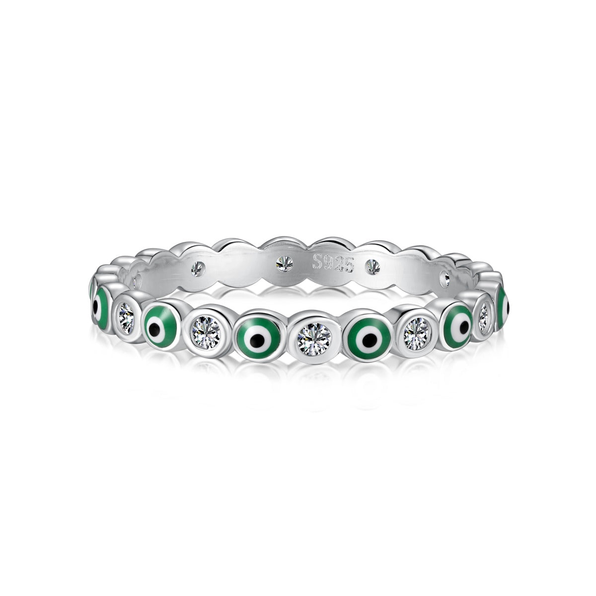 [Windsor Jewelry]Sparkling Vibrant Round Shape Daily Ring