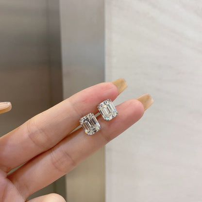 [Windsor Jewelry]Dazzling Square Shape Earrings