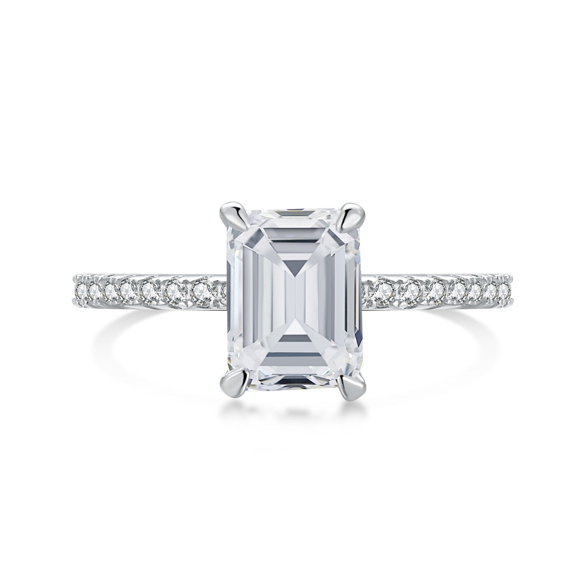 [Windsor Jewelry]2.0 Carat Scintillating Ornate Radiant Cut Party Ring