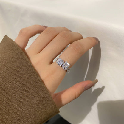 [Windsor Jewelry]2.0 Carat Scintillating Ornate Radiant Cut Party Ring
