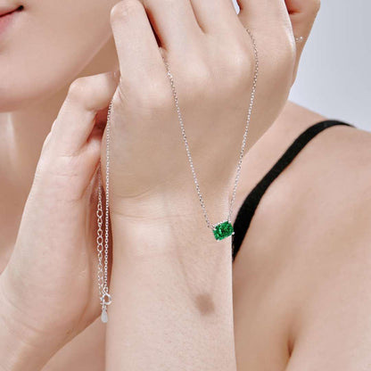 [Windsor Jewelry]Luxurious Square Shape Colorful Necalack