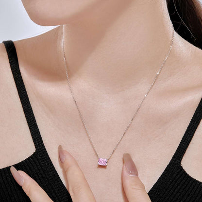 [Windsor Jewelry]Luxurious Square Shape Colorful Necalack