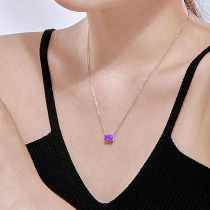 [Windsor Jewelry]Luxurious Square Shape Colorful Necalack