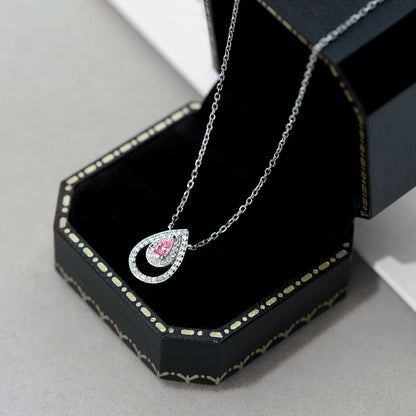 [Windsor Jewelry]Sparkling Pear Cut Necklace