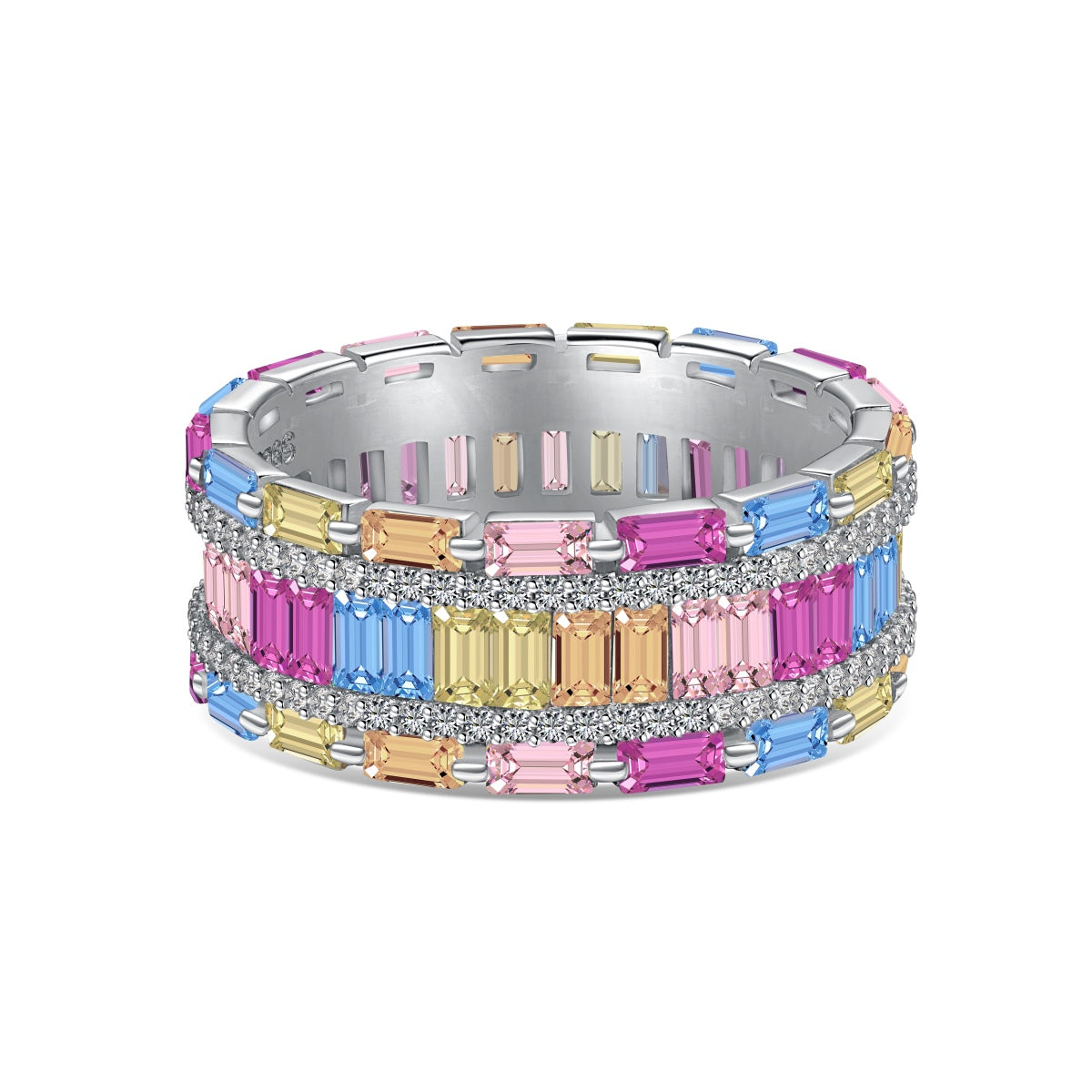 [Windsor Jewelry]Dazzling Colorful Radiant Cut Party Ring