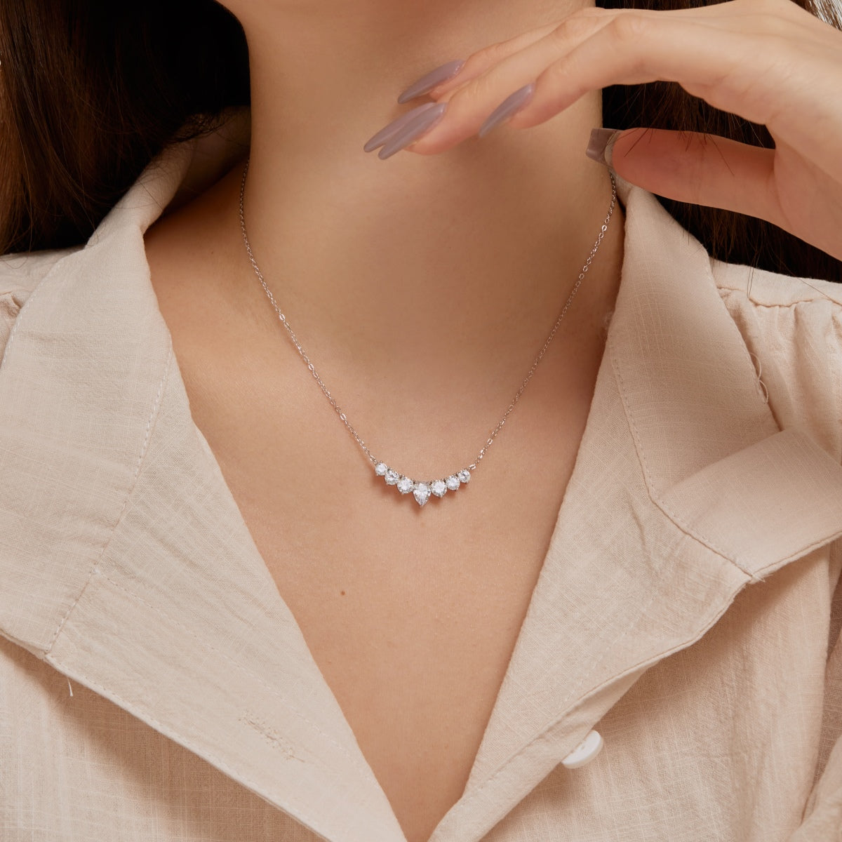 [Windsor Jewelry]Dainty Colorful Heart Necklace