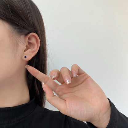 [Windsor Jewelry]Sparkling Colorful Round Shape Earrings