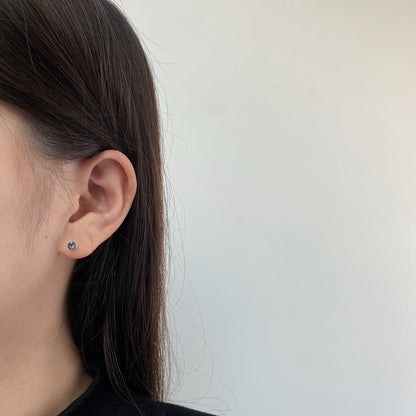 [Windsor Jewelry]Sparkling Colorful Round Shape Earrings