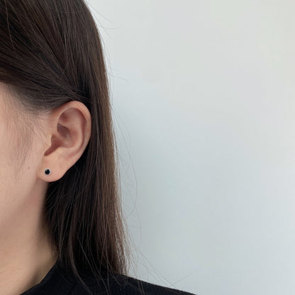 [Windsor Jewelry]Sparkling Colorful Round Shape Earrings