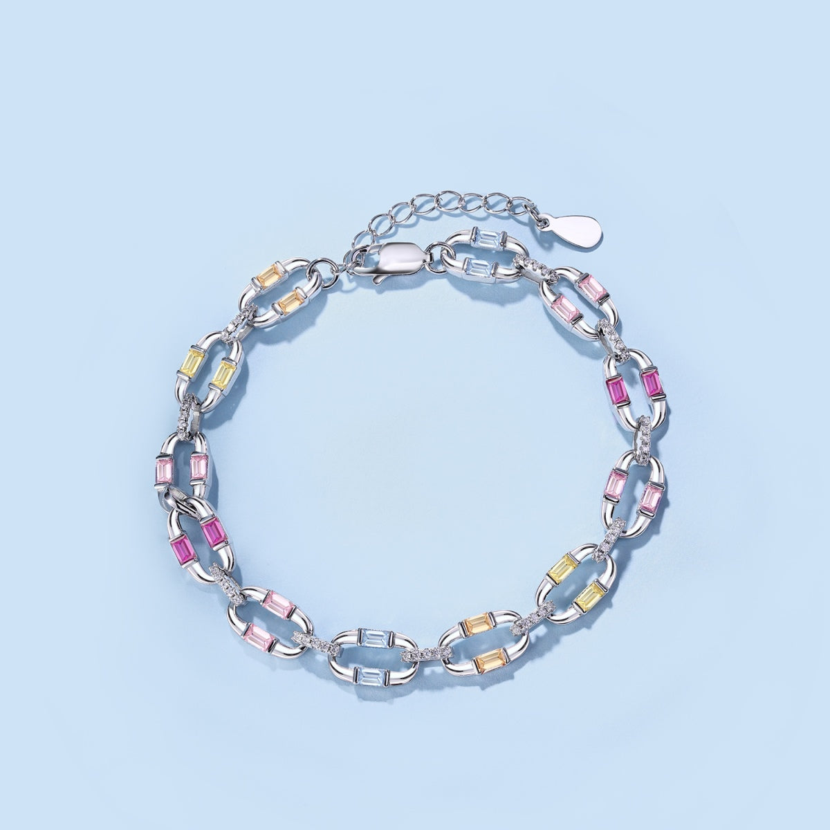 [Windsor Jewelry]Dazzling Colorful Daily Bracelet