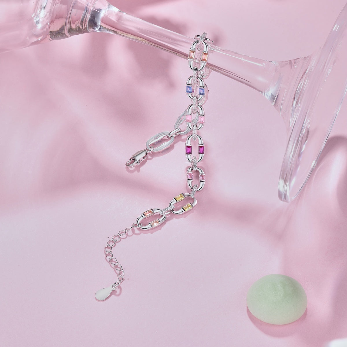 [Windsor Jewelry]Dazzling Colorful Daily Bracelet