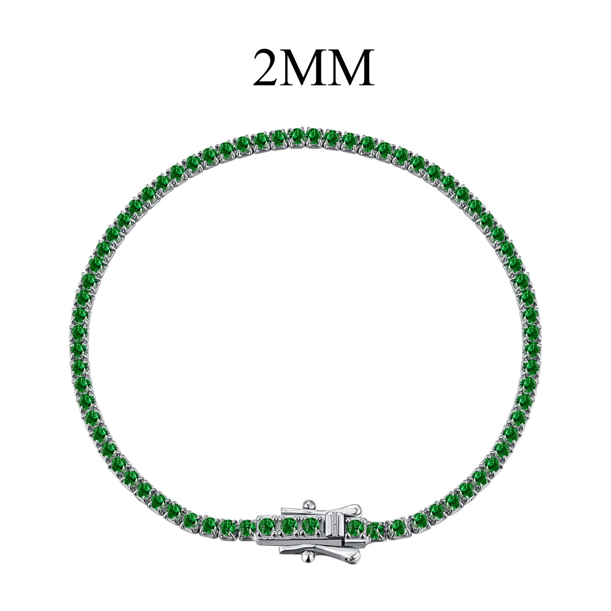 [Windsor Jewelry]Radiant Colorful Round Cut Party Bracelet