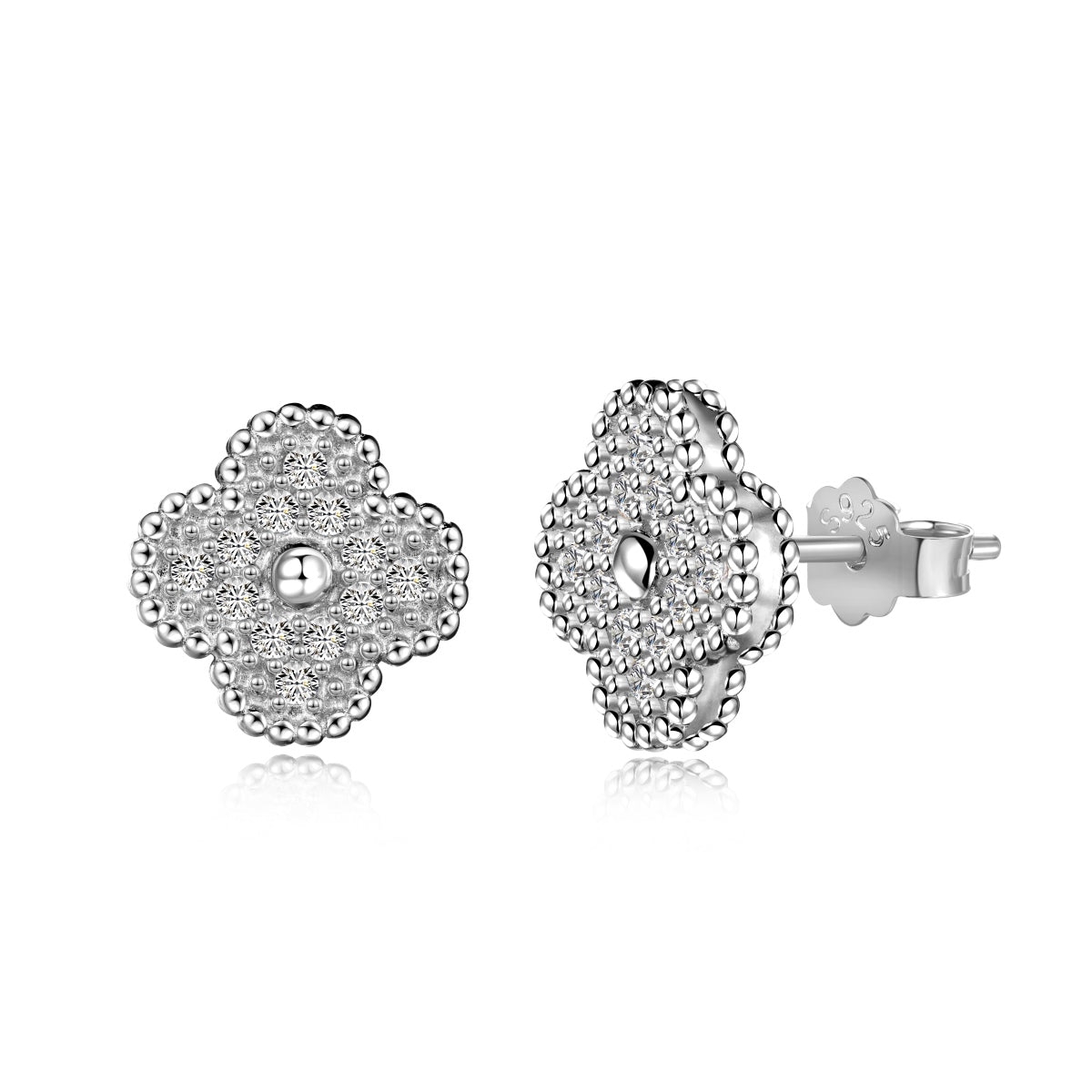 [Windsor Jewelry]Four Leaf Clover Fashion Earrings