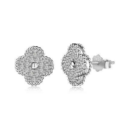 [Windsor Jewelry]Four Leaf Clover Fashion Earrings