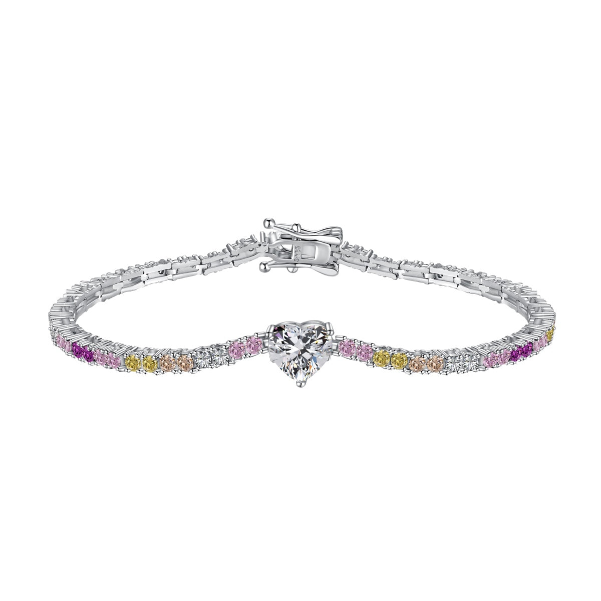 [Windsor Jewelry]Delicate Romantic Heart Shape Lover Bracelet