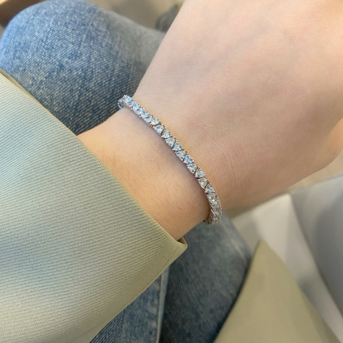 [Windsor Jewelry]Dazzling Romantic Heart Shape Lover Bracelet