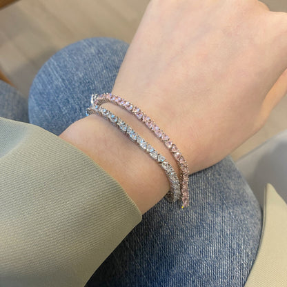 [Windsor Jewelry]Dazzling Romantic Heart Shape Lover Bracelet
