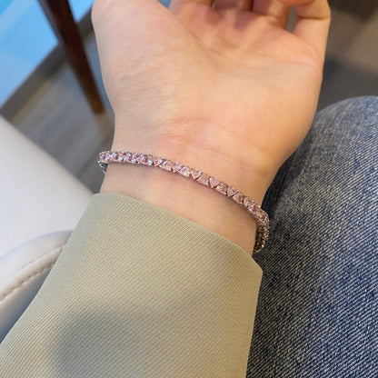 [Windsor Jewelry]Dazzling Romantic Heart Shape Lover Bracelet