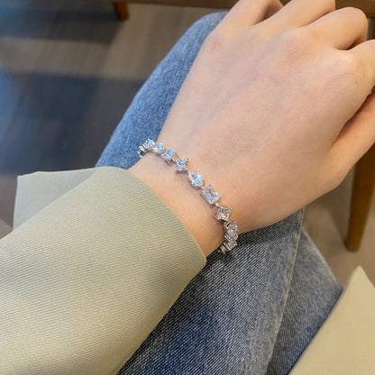 [Windsor Jewelry]Unique Exquisite Multi Cut Daily Bracelet