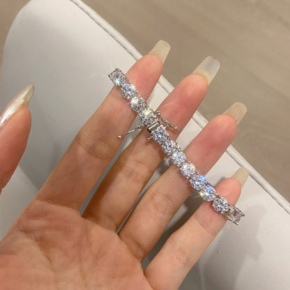 [Windsor Jewelry]Ornate Sparkling Round Cut Wedding Bracelet