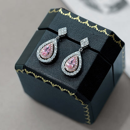 [Windsor Jewelry]Ornate Delicate Water Drop Shape Banquet Earrings