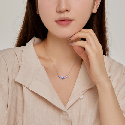 [Windsor Jewelry]Dainty Colorful Heart Necklace