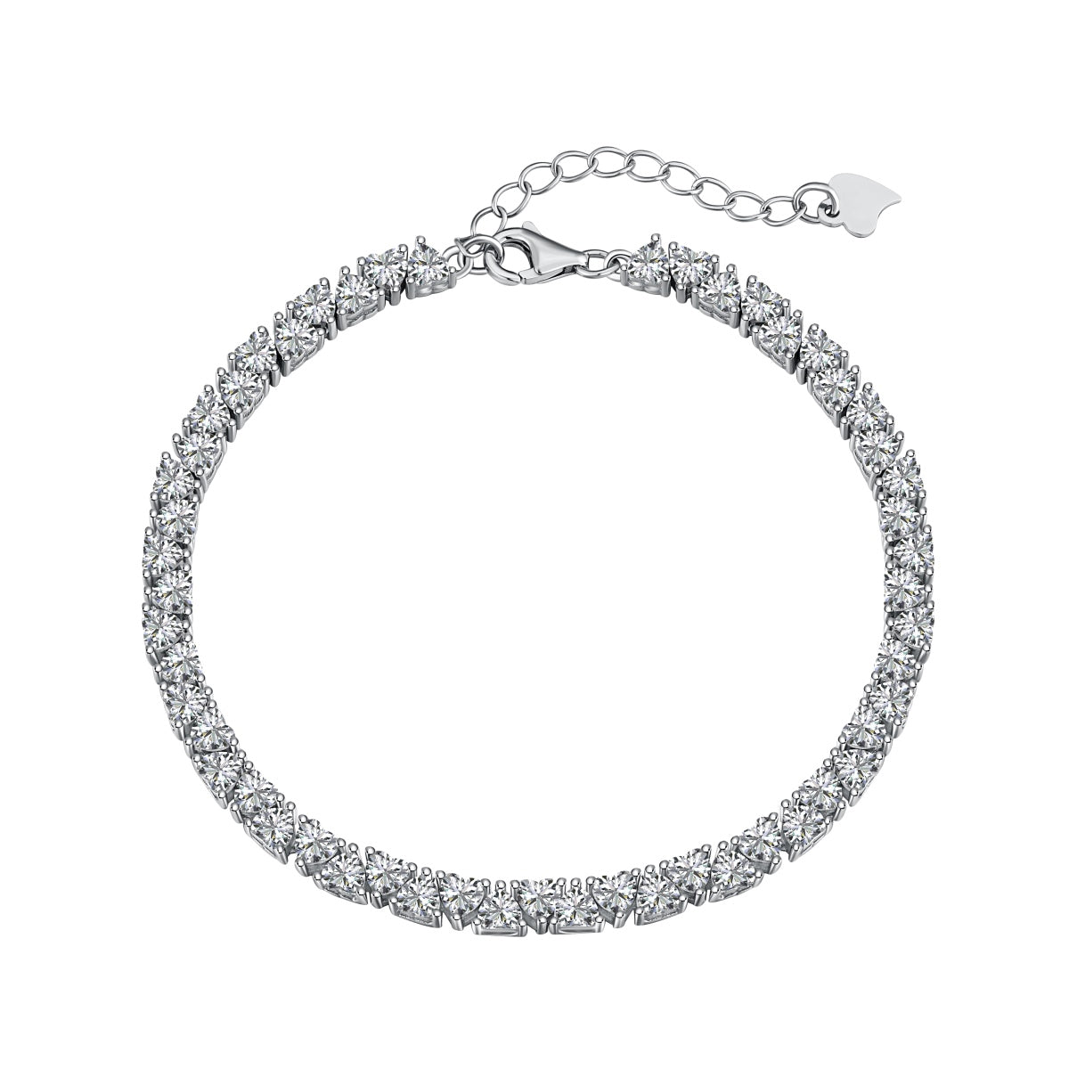 [Windsor Jewelry]Dazzling Romantic Heart Shape Lover Bracelet