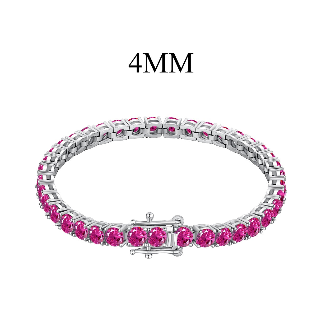 [Windsor Jewelry]Radiant Colorful Round Cut Party Bracelet