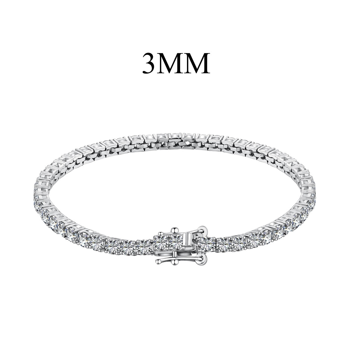 [Windsor Jewelry]Radiant Colorful Round Cut Party Bracelet