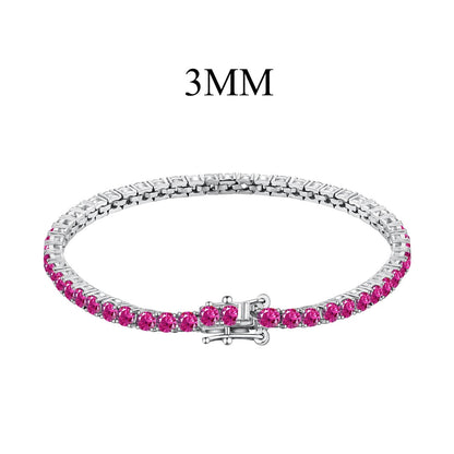[Windsor Jewelry]Radiant Colorful Round Cut Party Bracelet